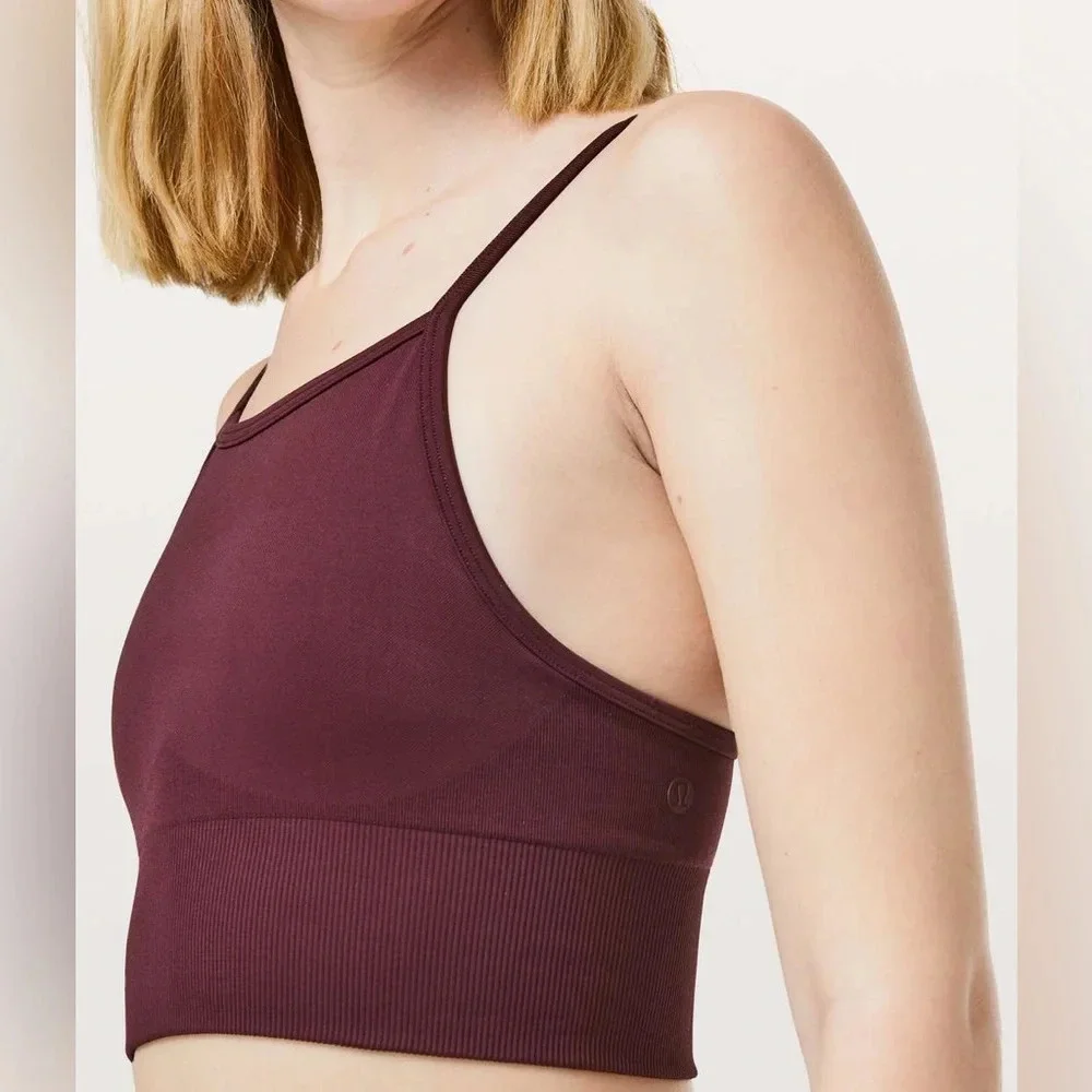 Lululemon Ebb To Street Bra Longline Size 2 - Picture 2 of 9